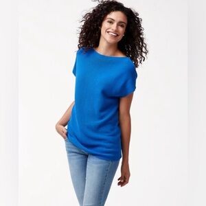 Tommy Bahama Pickford Ribbed Short-Sleeve Sweater